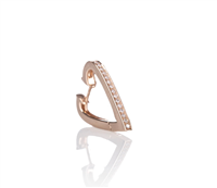 Boucle d'oreilles unique BE8 Femme GIVE LOVE in Or rosé Diamante 0.17 Ct BK169 MONO - BK169 MONO
